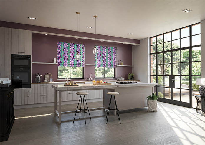 Miami, Purple - Roman Blind - Image 6